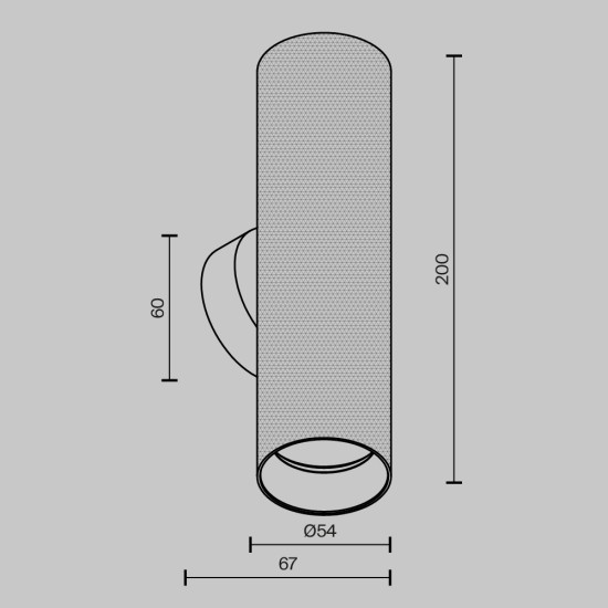 White Wall Lamp | Artisan | C080WL-02-GU10-W, valge - Valgustus Luminance'ilt