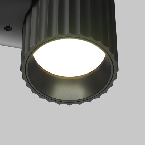 Black Wall Lamp | Calipso | C106WL-01-GU10-B, messing - Valgustus Luminance'ilt
