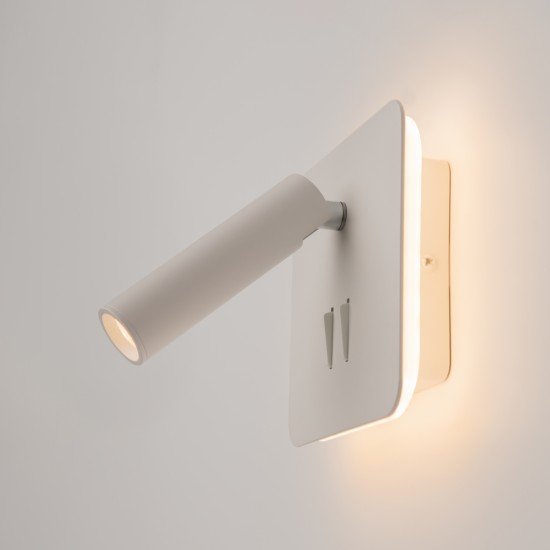 White Wall Lamp | Ios 176 | C175-WL-01-6W-W, valge - Valgustus Luminance'ilt