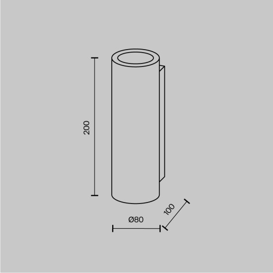 White Wall Lamp | Parma | C191-WL-02-W, valge - Valgustus Luminance'ilt