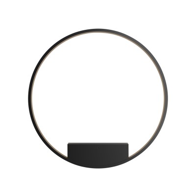 Wall luminaire (Sconce) Rim, Black, D800xH50 mm - Lighting by Luminance