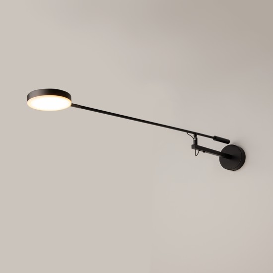 Seinavalgusti Fad, must, D120xH22 mm - Valgustus Luminance'ilt