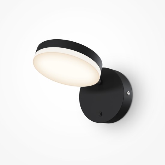 Seinavalgusti Fad, must, D120xH23 mm - Valgustus Luminance'ilt