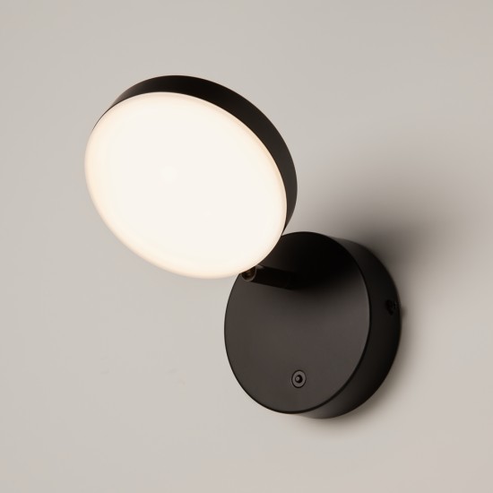Seinavalgusti Fad, must, D120xH23 mm - Valgustus Luminance'ilt