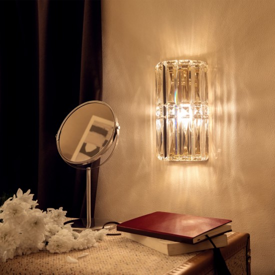 Seinavalgusti Facet, kroom, W130 mm - Valgustus Luminance'ilt