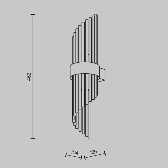 Seinavalgusti Frame, kuld - Valgustus Luminance'ilt
