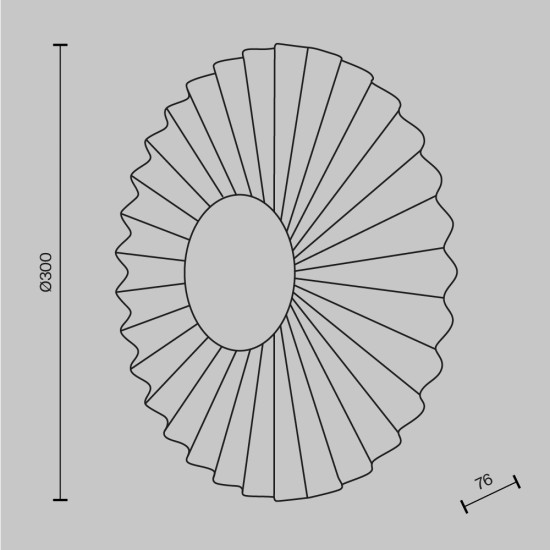 Seinavalgusti Fiore, messing - Valgustus Luminance'ilt