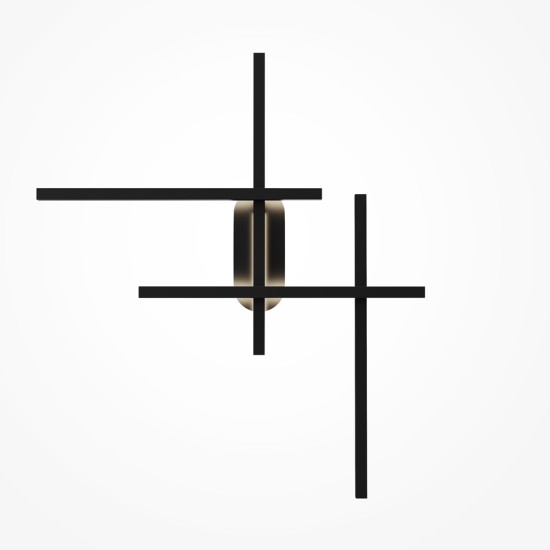 Seinavalgusti Halo, must, 680x42 mm - Valgustus Luminance'ilt