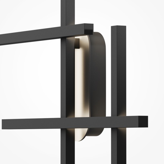 Seinavalgusti Halo, must, 680x42 mm - Valgustus Luminance'ilt