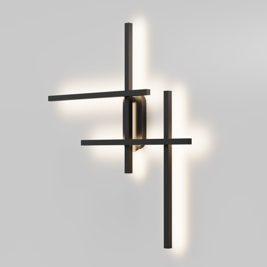 Seinavalgusti Halo, must, 680x42 mm - Valgustus Luminance'ilt