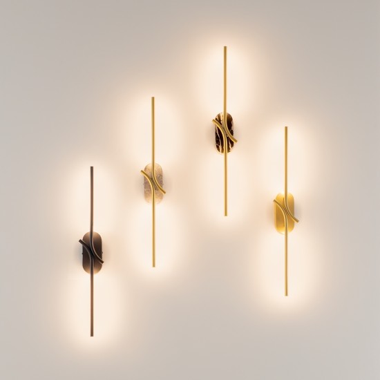 Seinavalgusti Renaissance, must - Valgustus Luminance'ilt