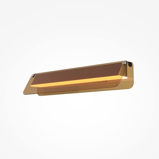 Seinavalgusti Flat, must, W430 mm - Valgustus Luminance'ilt