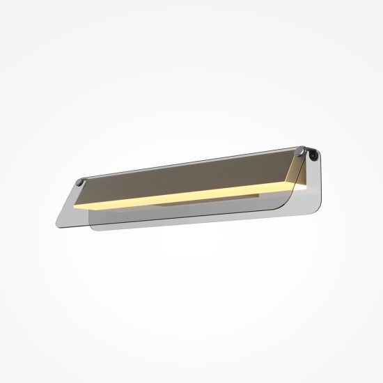 Seinavalgusti Flat, must and messing, W430 mm - Valgustus Luminance'ilt