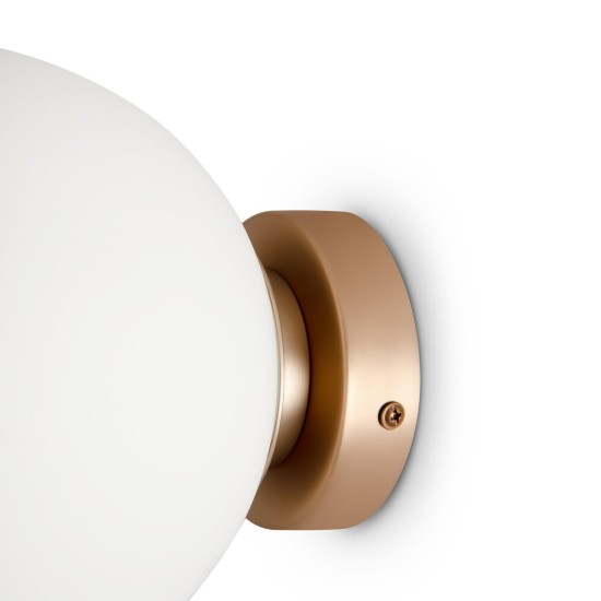 Seinavalgusti Basic form, kuld, D180xH180 mm - Valgustus Luminance'ilt