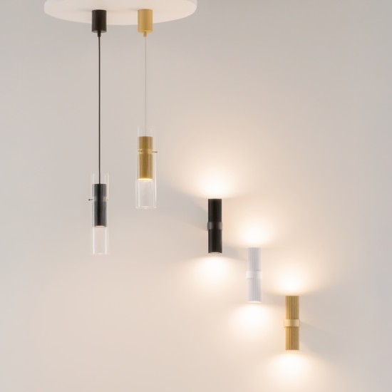 Seinavalgusti Dynamics, must - Valgustus Luminance'ilt