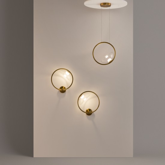 Seinavalgusti Lunare, messing - Valgustus Luminance'ilt