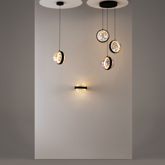 Seinavalgusti Misterio, must - Valgustus Luminance'ilt