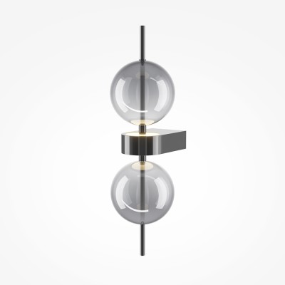 Wall luminaire (Sconce) Double Moon, Black - Lighting by Luminance