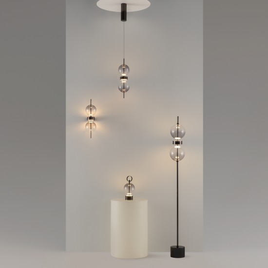 Seinavalgusti Double Moon, must - Valgustus Luminance'ilt