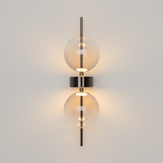 Seinavalgusti Double Moon, must - Valgustus Luminance'ilt
