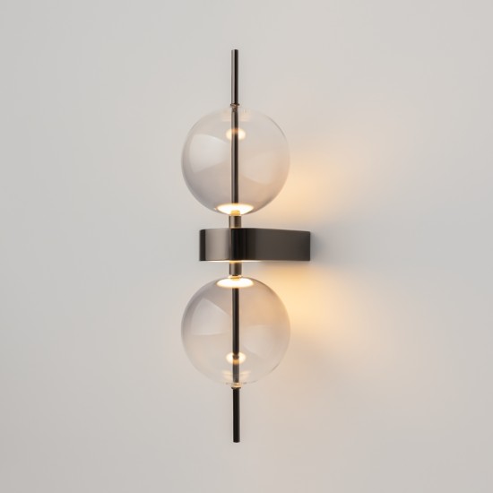 Seinavalgusti Double Moon, must - Valgustus Luminance'ilt