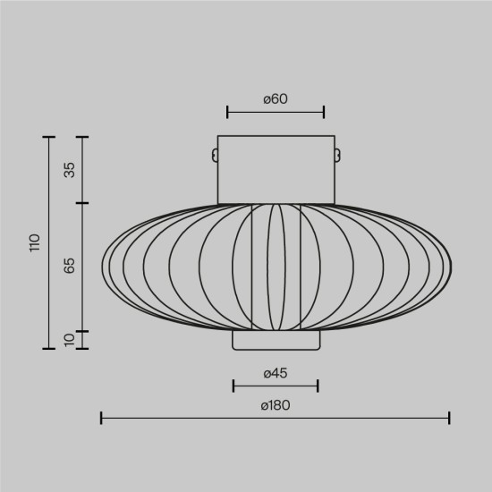 Seinavalgusti Amulet, kuld, D180xH180 mm - Valgustus Luminance'ilt