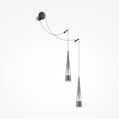 Wall luminaire (Sconce) Sintesi, Black - Lighting by Luminance