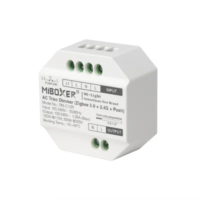 AC Triac dimmer (Zigbee 3.0 + 2.4G + Push) - Lighting by Luminance AC Triac dimmer (Zigbee 3.0 + 2.4G + Push) - Lighting by Luminance