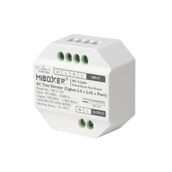 AC Triac dimmer (Zigbee 3.0 + 2.4G + Push) - Valgustus Luminance'ilt