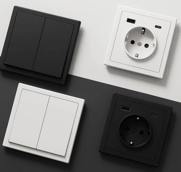 Sockets and switches as part of interior style - Lighting by Luminance Sockets and switches as part of interior style - Lighting by Luminance