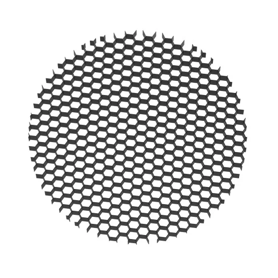 Pimestusvastane kärgvõre sisetükk 38mm, Must - Valgustus Luminance'ilt