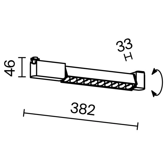 Siinivalgusti Points Rot Unity 4000K 10W 30°, Valge - Valgustus Luminance'ilt