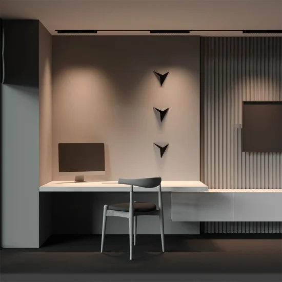 Siinivalgusti Points Rot Unity 3000K 22W 30°, Must - Valgustus Luminance'ilt