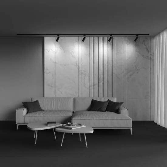 Siinivalgusti Focus Design Unity GU10 1x10W, Must - Valgustus Luminance'ilt