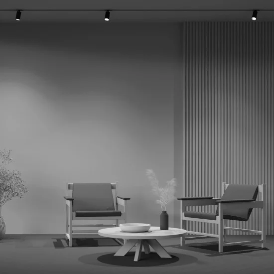 Siinivalgusti Focus S Unity GU10 1x10W, Must - Valgustus Luminance'ilt