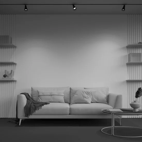 Siinivalgusti Virar Unity GU10 1x10W, Must - Valgustus Luminance'ilt