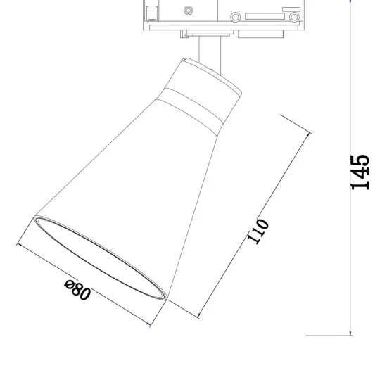 Siinivalgusti Virar Unity GU10 1x10W, Valge - Valgustus Luminance'ilt
