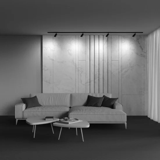 Siinivalgusti Lipari Unity GU10 1х10W, Must - Valgustus Luminance'ilt