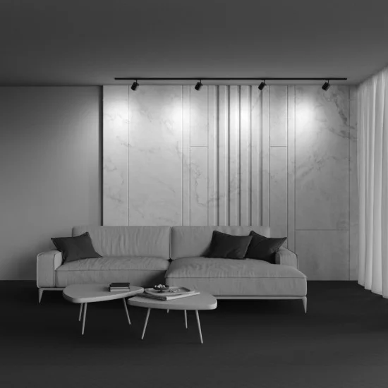 Siinivalgusti Polar Unity GX53 1x12W, Must - Valgustus Luminance'ilt