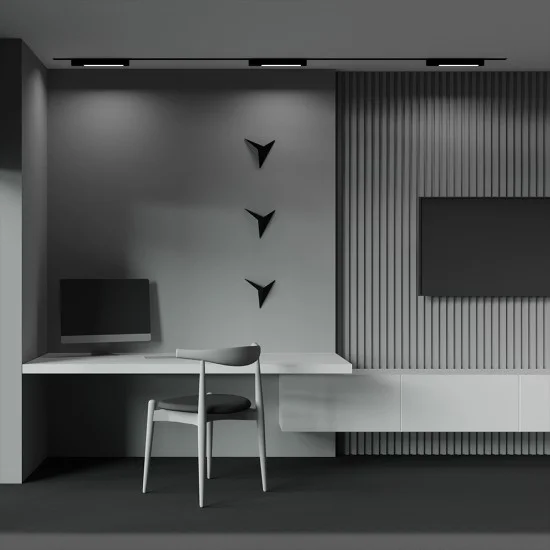 Siinivalgusti Basis Rot Unity 4000K 12W 110°, Must - Valgustus Luminance'ilt