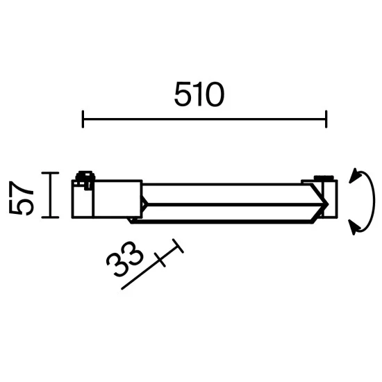 Siinivalgusti Basis Rot Unity 4000K 24W 110°, Valge - Valgustus Luminance'ilt