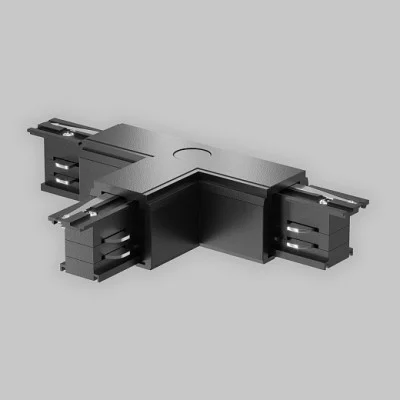 External T connector (L) Trinity, Black - Lighting by Luminance