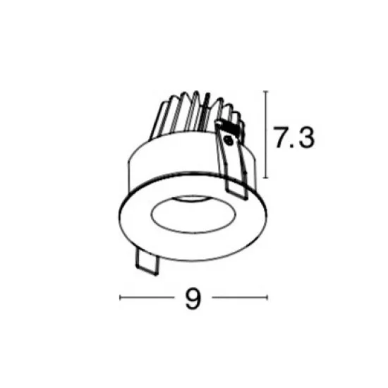 Süvisvalgusti Lazio 8018509 - Valgustus Luminance'ilt