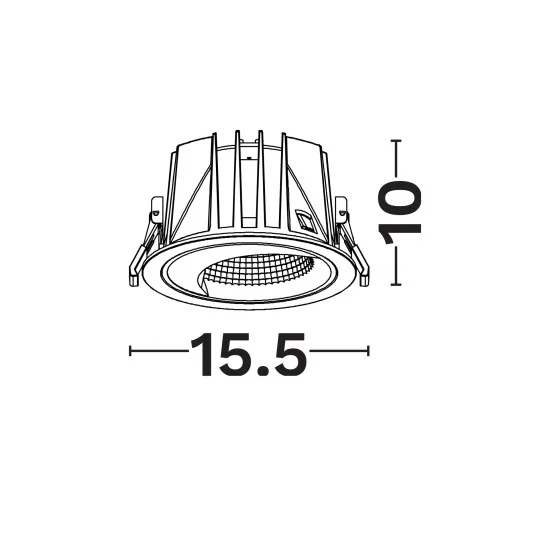 Süvisvalgusti Oblio 9030880 - Valgustus Luminance'ilt