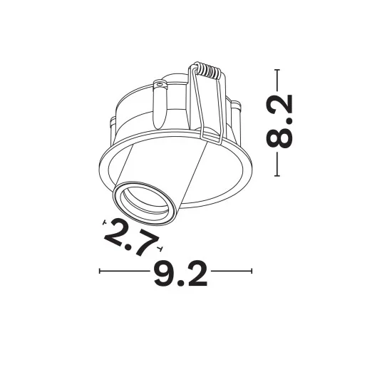 Süvisvalgusti Cortis 9232202 - Valgustus Luminance'ilt