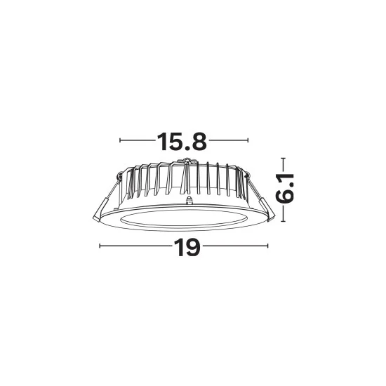 Süvisvalgusti Vessel 9540302 - Valgustus Luminance'ilt