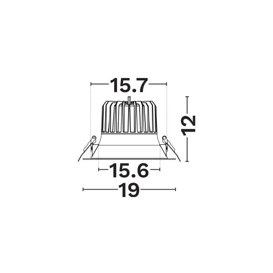 Süvisvalgusti Radius 9540305 - Valgustus Luminance'ilt