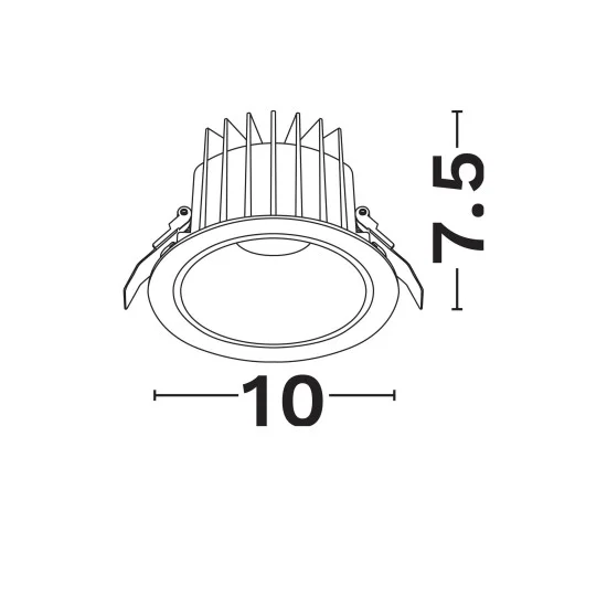 Süvisvalgusti Brady 9580627 - Valgustus Luminance'ilt