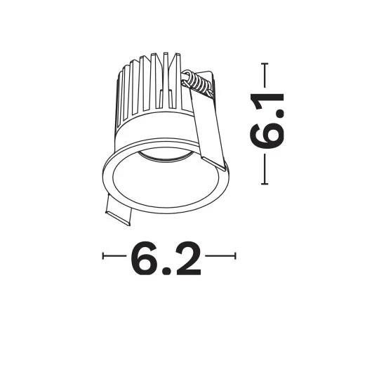 Süvisvalgusti Petit 9844014 - Valgustus Luminance'ilt