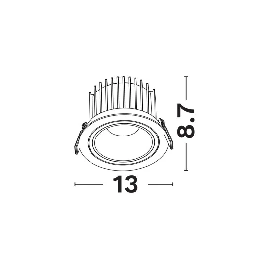 Süvisvalgusti Vulcan 9844035 - Valgustus Luminance'ilt